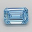 3.01 Ct. Fancy Vivid  Blue Emerald Lab Grown Diamond