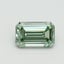1.01 Ct. Fancy Intense Pacific Green Emerald Lab Grown Diamond