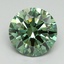 3.0 Ct. Fancy Vivid Pacific Green Round Lab Grown Diamond
