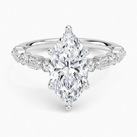 18K White Gold Kensington Half Coverage Diamond Ring (1/2 ct. tw.)