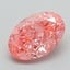 1.23 Ct. Fancy Vivid Pink Oval Lab Grown Diamond