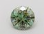 0.99 Ct. Fancy Vivid  Green Round Lab Grown Diamond