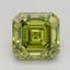 0.92 Ct. Fancy Vivid Green Asscher Lab Grown Diamond
