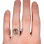 The Vasilisa Ring, smallzoomed in top view on a hand