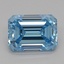 1.09 Ct. Fancy Vivid Blue Emerald Lab Grown Diamond