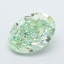 2.50 Ct. Fancy Vivid Green Oval Lab Grown Diamond