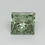 4.02 Ct. Fancy Vivid Green Princess Lab Grown Diamond