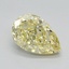 1.71 Ct. Fancy Intense Yellow Pear Lab Grown Diamond