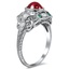 The Arisa Ring, smalltop view on a hand