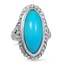 Victorian Turquoise Cocktail Ring