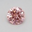 0.34 Ct. Fancy Vivid Pink Round Lab Grown Diamond
