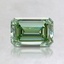 0.95 Ct. Fancy Vivid Pacific Green Emerald Lab Grown Diamond, smalltop view