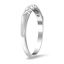 The Edeline Ring, smalltop view on a hand