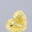 1.09 Ct. Fancy Intense Yellow Heart Lab Grown Diamond