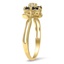 The Oralie Ring, smalltop view on a hand