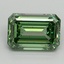 1.5 Ct. Fancy Vivid Pacific Green Emerald Lab Grown Diamond