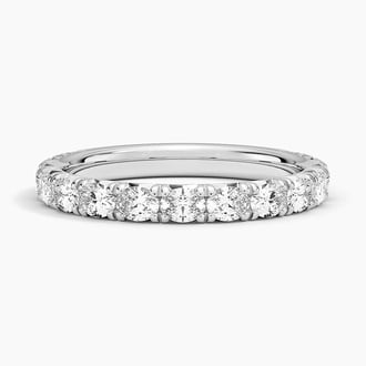 French Pavé Oval Lab Diamond Ring