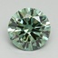 3.00 Ct. Fancy Vivid Pacific Green Round Lab Grown Diamond