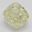 4.03 Ct. Fancy Light Yellow Cushion Diamond