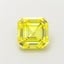 0.75 Ct. Fancy Vivid Yellow Asscher Lab Grown Diamond