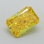 0.85 Ct. Fancy Vivid Yellow Radiant Lab Grown Diamond