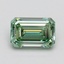 1.01 Ct. Fancy Vivid Pacific Green Emerald Lab Grown Diamond