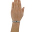 The Librada Bracelet, smalltop view on a hand