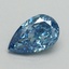 0.74 Ct. Fancy Vivid Blue Pear Lab Grown Diamond