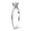 The Aletha Ring, smalltop view on a hand