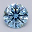 1.01 Ct. Fancy Vivid  Blue Round Lab Grown Diamond
