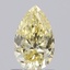 0.67 Ct. Fancy Light Yellow Pear Lab Grown Diamond