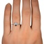 The Atia Ring, smallzoomed in top view on a hand
