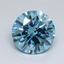 4.03 Ct. Fancy Vivid Blue Round Lab Grown Diamond
