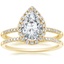 18K Yellow Gold Cambria Diamond Ring with Whisper Diamond Ring (1/10 ct. tw.)