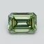 0.73 Ct. Fancy Vivid Green Emerald Lab Grown Diamond