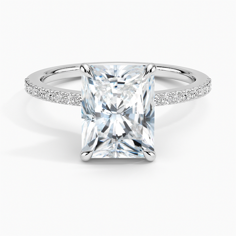 Hidden Flower Halo Diamond Ring