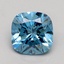 0.71 Ct. Fancy Vivid Blue Cushion Lab Grown Diamond