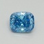 1.03 Ct. Fancy Vivid Blue Cushion Lab Grown Diamond