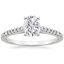 18K White Gold Sonora Diamond Ring, smalltop view