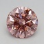 1.65 Ct. Fancy Vivid Pink Round Lab Grown Diamond