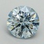 1.64 Ct. Fancy Vivid Blue Round Lab Grown Diamond