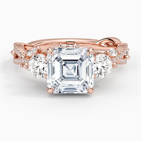 Luxe Secret Garden Three Stone Diamond Ring