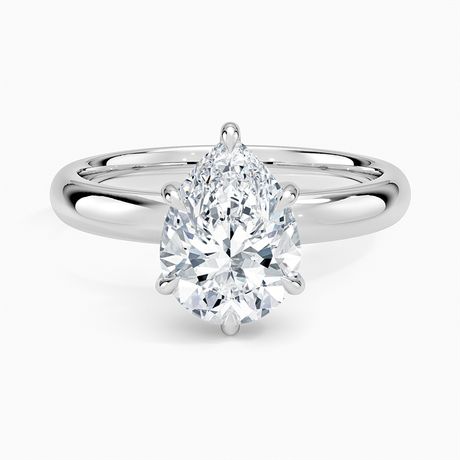 18K White Gold Audrey Perfect Fit 3mm Solitaire Ring