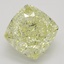 2.03 Ct. Fancy Light Yellow Cushion Diamond