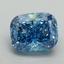 2.05 Ct. Fancy Vivid Blue Cushion Lab Grown Diamond
