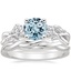 Platinum Three Stone Willow Diamond Ring (1/3 ct. tw.) with Twisted Vine Ring