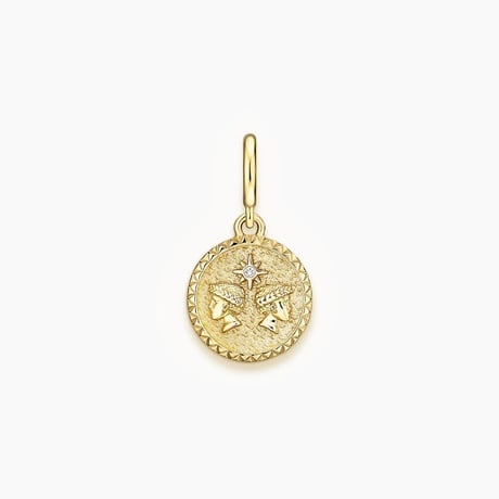 Zodiac Diamond Gemini Charm