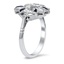 The Darya Ring, smalltop view on a hand