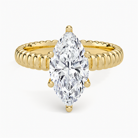 Petra Textured Solitaire Ring