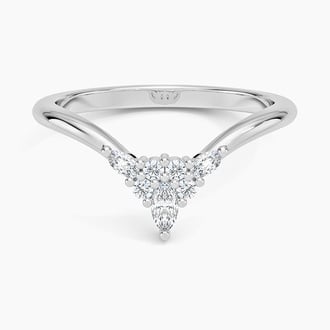 Nadia Contour Lab Diamond Ring in Platinum
